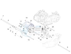 SUPER GTS 125 4T 3V IE NOABS E2-E3 (APAC) drawing Swinging arm