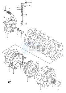 RMX250 (E28) drawing CLUTCH (MODEL R)