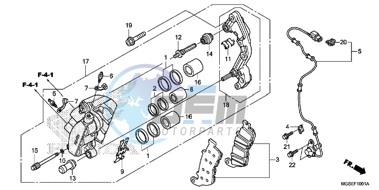 FRONT BRAKE CALIPER ( NC700SA/ SD)