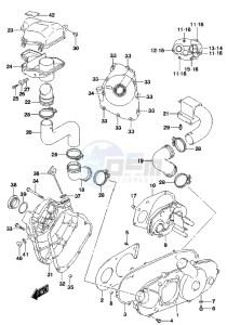 LT-Z90 drawing CRANKCASE COVER