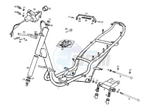 ATLANTIS O2 BULLET - 50 cc drawing FRAME-CENTRAL STAND