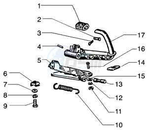 PX 150 E U.S.A. drawing Brake pedal