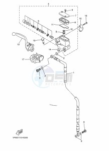 WR250F (BAKJ) drawing FRONT MASTER CYLINDER