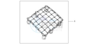 CBF1000S9 France - (F / ABS CMF) drawing RUBBER NET A