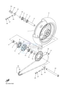 FZ1-S FZ1 FAZER 1000 (1CAK 1CAL) drawing REAR WHEEL