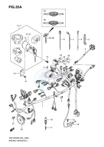 VZR1800 (E2) INTRUDER drawing WIRING HARNESS (VZR1800NK8 NK9 NU2K8 NUFK9)