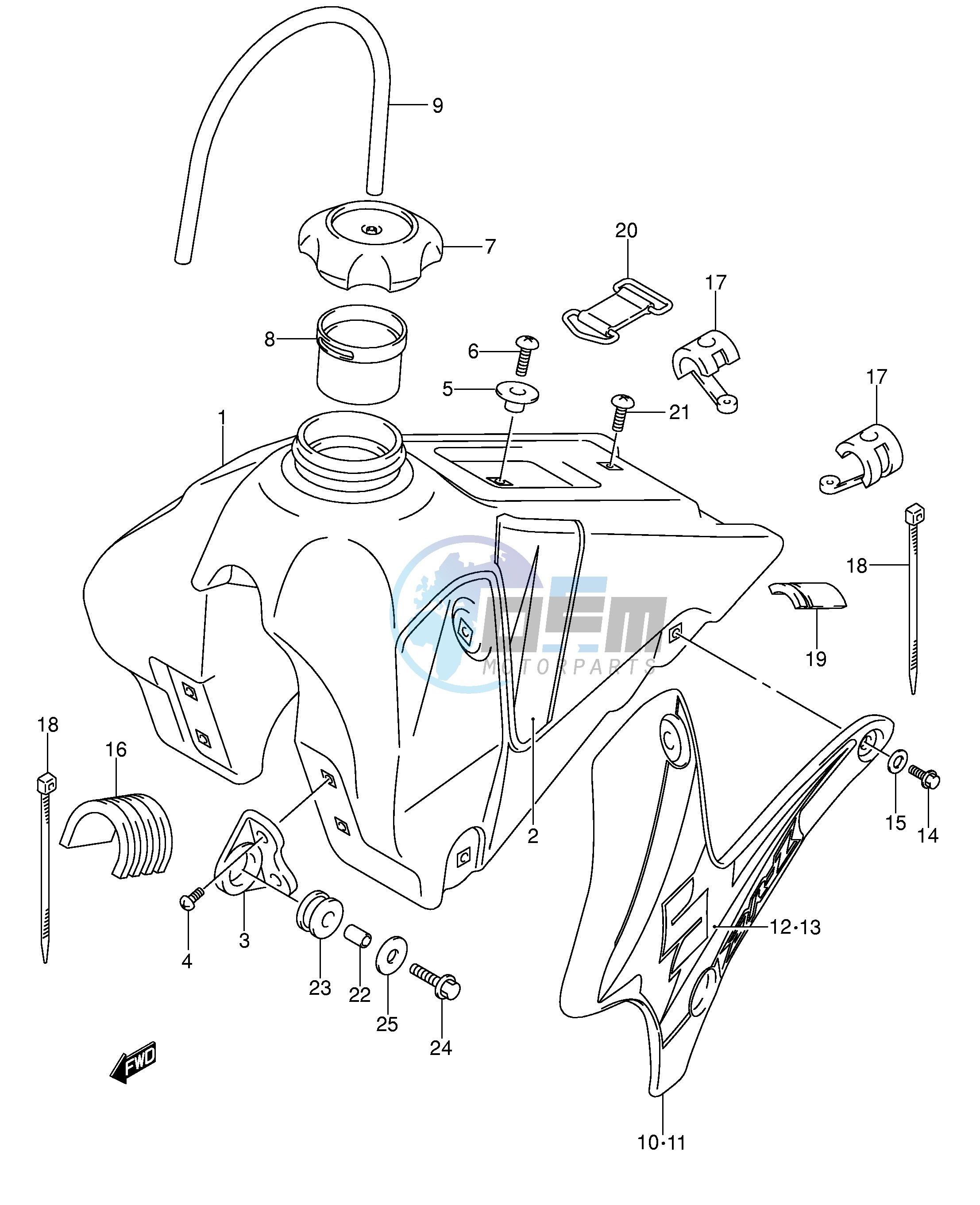 FUEL TANK (MODEL K5)