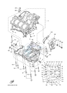 MTM850 MTM-850 XSR900 (B90R) drawing CRANKCASE