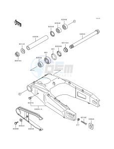 ZX 750 L [NINJA ZX-7] (L1-L3) [NINJA ZX-7] drawing SWINGARM