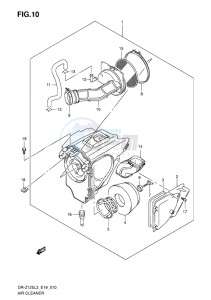 DR-Z125 EU drawing AIR CLEANER