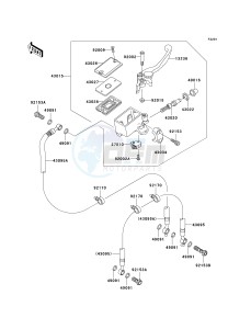 ER 650 A [ER-6N (AUSTRALIAN] (A6F-A8F) A7F drawing FRONT MASTER CYLINDER