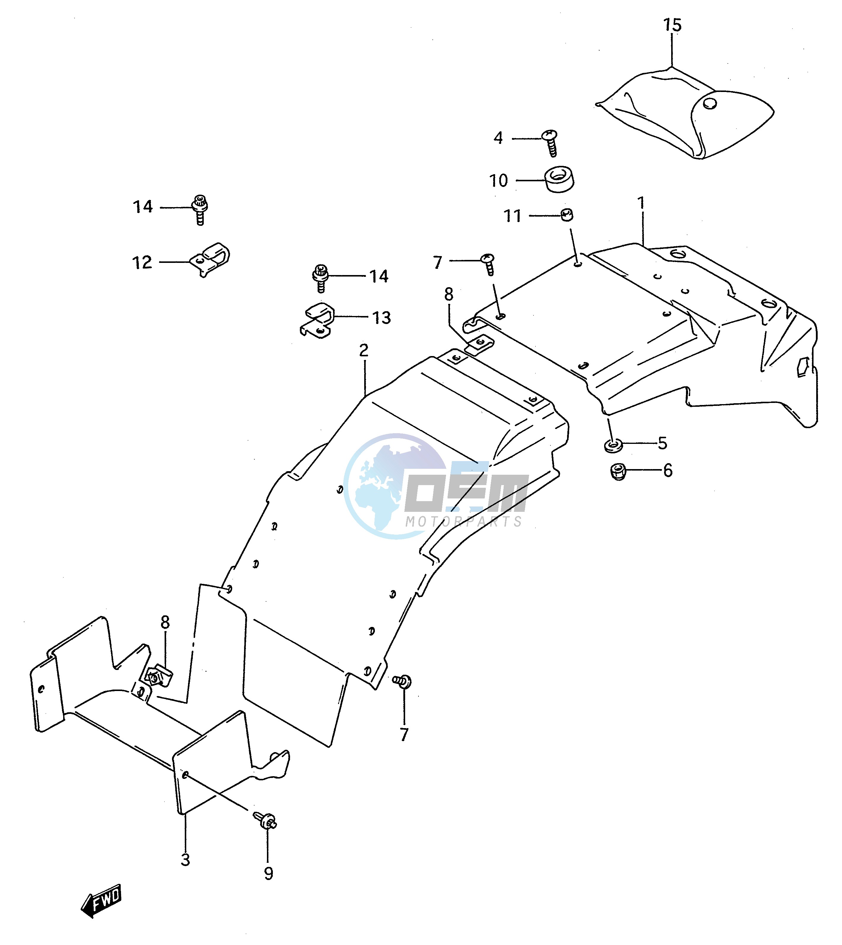 REAR FENDER (MODEL N P)