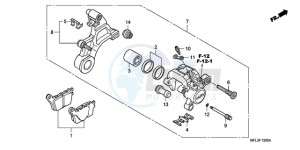 CBR1000RRA BR drawing REAR BRAKE CALIPER