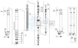 RXV-SXV 450-550 drawing Front fork III