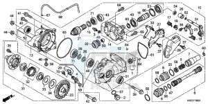 TRX420FA1F TRX420 Europe Direct - (ED) drawing FRONT FINAL GEAR