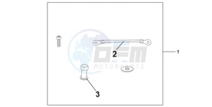 CBR1000RA9 Korea - (KO / ABS) drawing TANK BAG ATT KIT