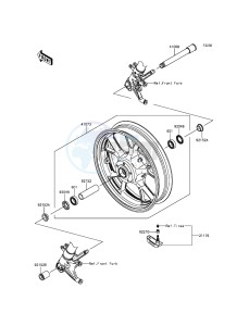 1400GTR ABS ZG1400EFF FR GB XX (EU ME A(FRICA) drawing Front Hub