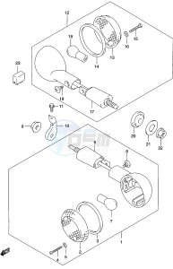 GZ250 (K2) drawing TURN SIGNAL LAMP