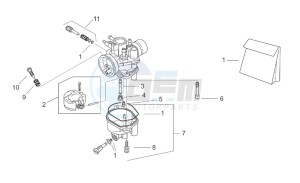 RS 50 Tuono drawing Carburettor II