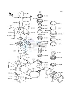 JH 750 G [XI SPORT] (G1-G2) [XI SPORT] drawing MUFFLER-- S- -