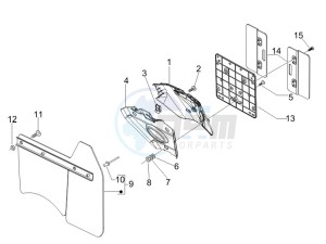 GTV 250 ie Navy drawing Rear cover - Splash guard