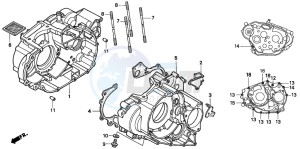 TRX300FW FOURTRAX 300 4X4 drawing CRANKCASE