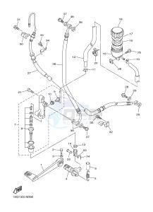 FJR1300-AS (1MD1 1MD2) drawing REAR MASTER CYLINDER