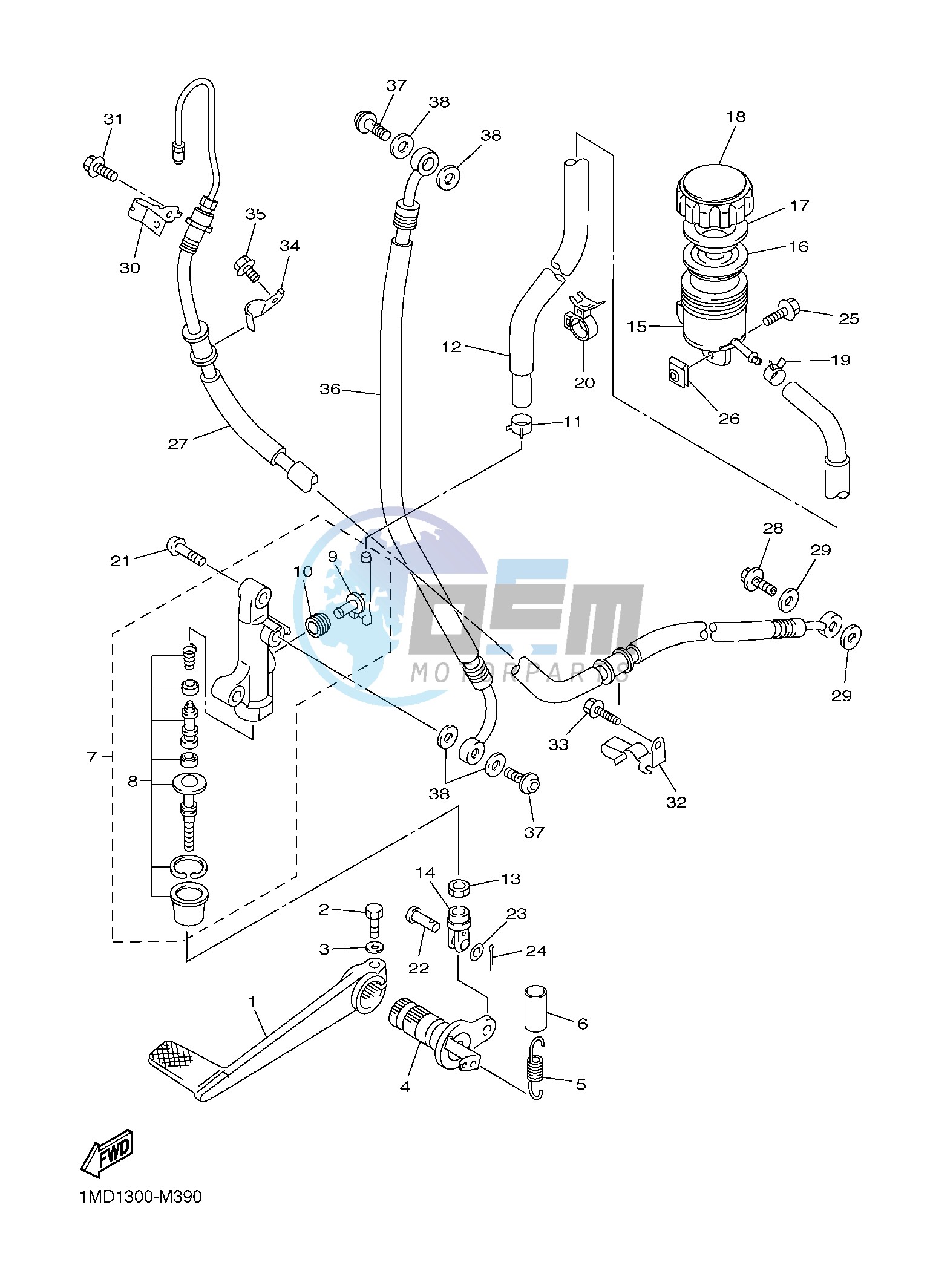 REAR MASTER CYLINDER