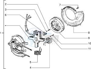 Ciao 50 drawing Flywheel magneto