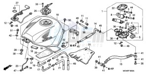 VFR8009 Australia - (U / MME) drawing FUEL TANK