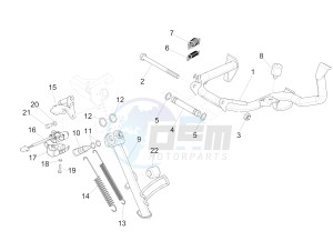 GTS 125 4T 3V ie Super (APAC) (RK, VT) drawing Stand/s