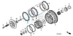 CBR600RA9 France - (F / ABS CMF MME) drawing CLUTCH