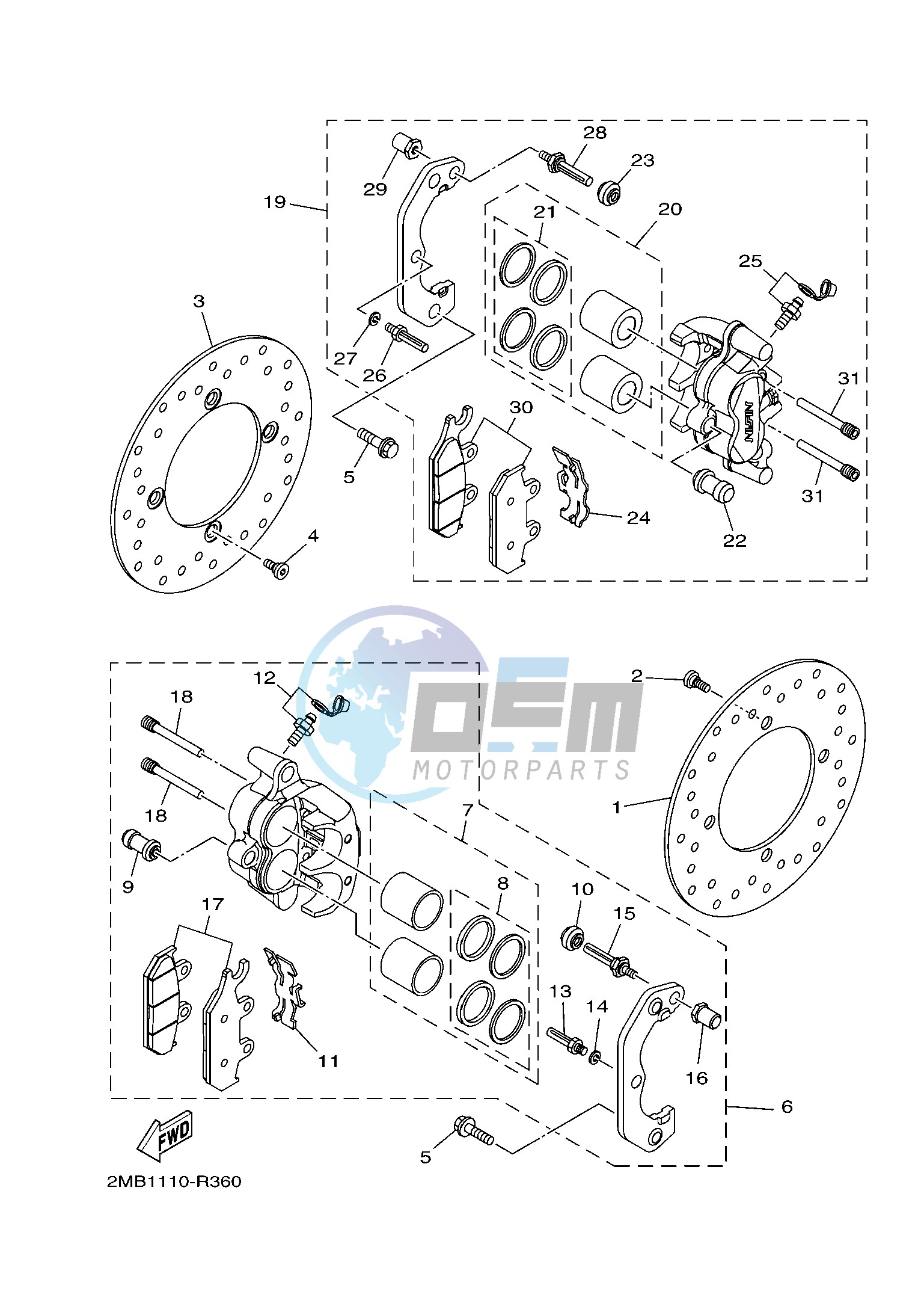 FRONT BRAKE CALIPER