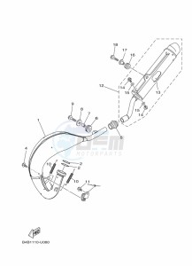 YZ85LW (B0G4) drawing EXHAUST