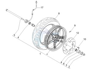 Fly 50 2t (25 kmh) (B-NL) drawing Front wheel