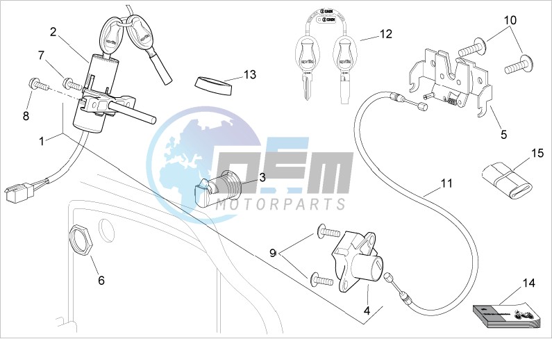 Lock hardware kit