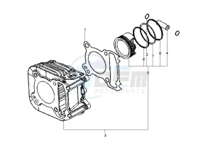 Fly 125 drawing Cylinder - Piston