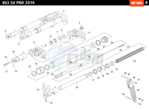 RS3-50-CASTROL drawing FRONT FORK