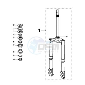 LUDIX 10 RORS SNAKE EU drawing FRONT FORK / STEERINGHEAD