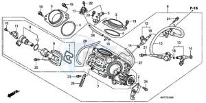 XL700V9 ED drawing THROTTLE BODY