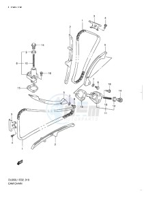 DL650 ABS V-STROM EU-UK drawing CAM CHAIN