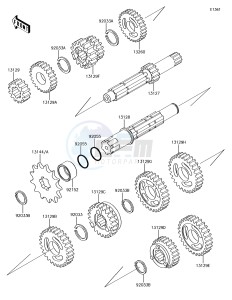 KX65 KX65AFF EU drawing Transmission