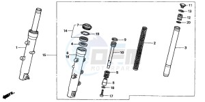 FES250 FORESIGHT drawing FRONT FORK