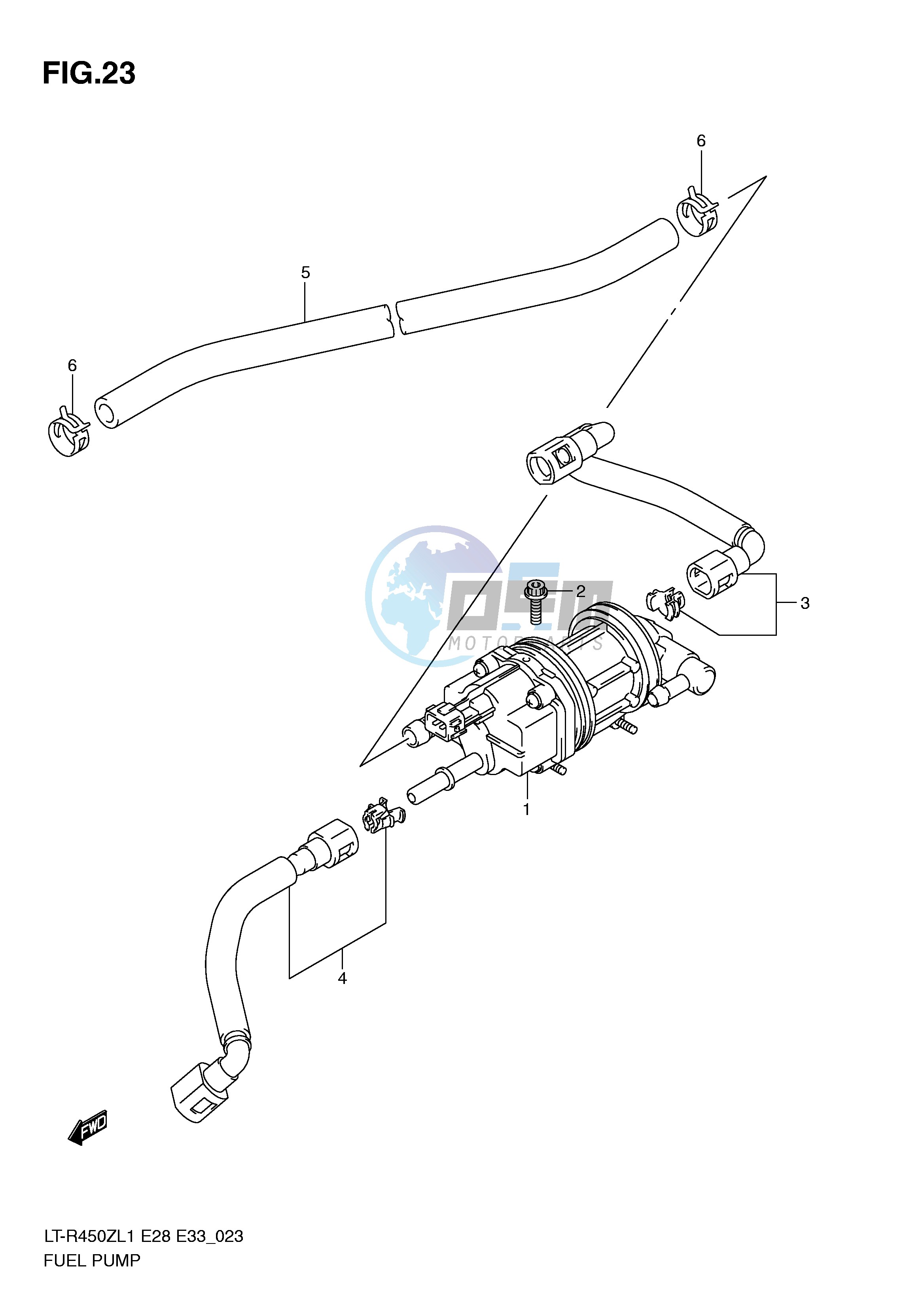 FUEL PUMP (LT-R450L1 E33)