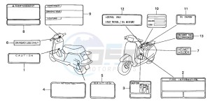 NH80MS drawing CAUTION LABEL