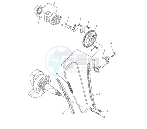 XT Z TENERE 660 drawing CAMSHAFT AND TIMING CHAIN