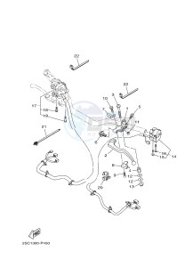 MT-09 TRACER MT09TRA TRACER 900 (2SCE) drawing HANDLE SWITCH & LEVER