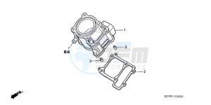 CBR125RWA France - (F / CMF WH) drawing CYLINDER