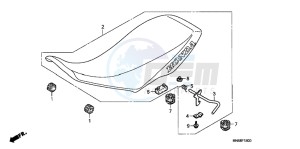 TRX250XD TRX250X Australia - (U) drawing SEAT