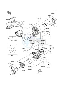 VN1700_CLASSIC_TOURER_ABS VN1700DCF GB XX (EU ME A(FRICA) drawing Air Cleaner